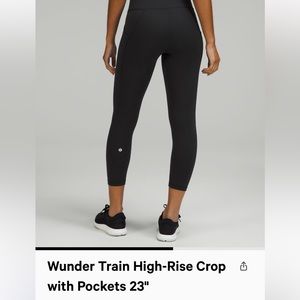 Wunder Train High-Rise Crop with Pockets 23"